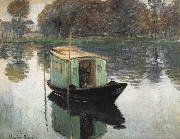Claude Monet The Studio Boat oil painting reproduction